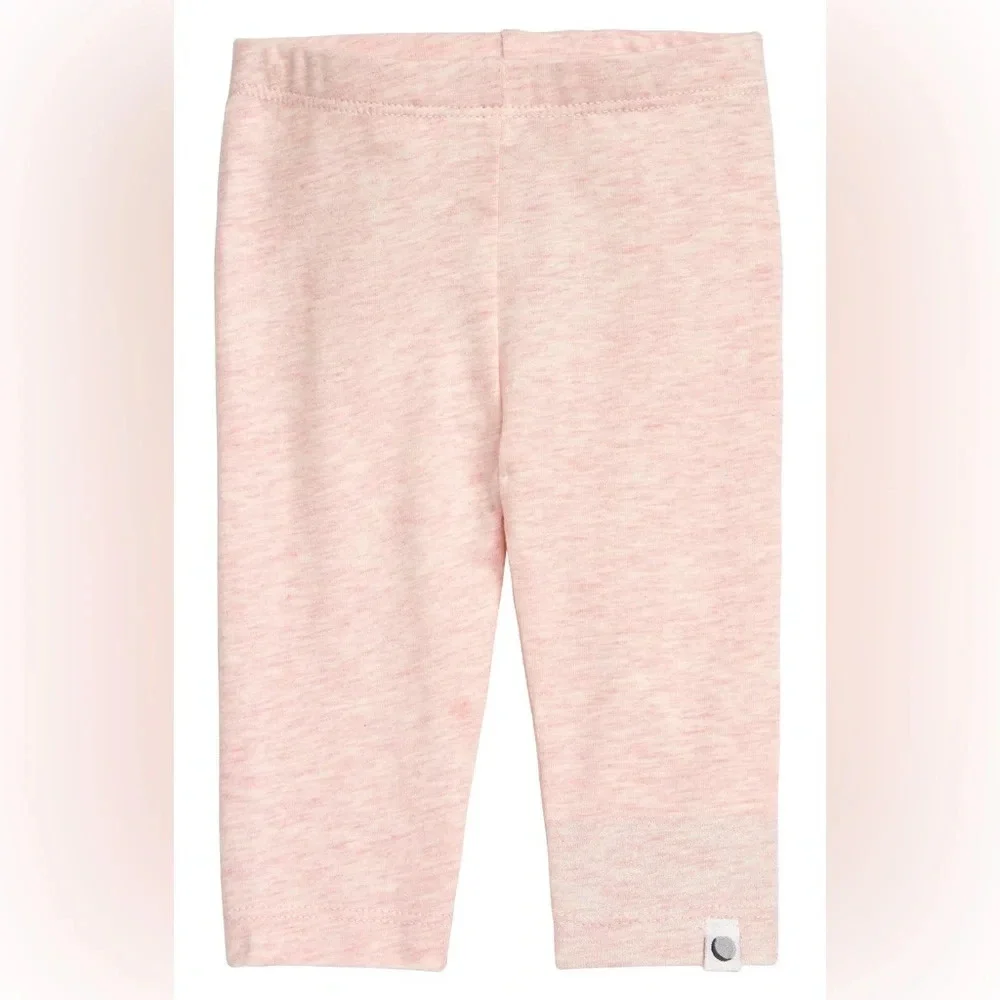 PETIT LEM Solid Knit Leggings, Pink, 9 months, NWT
